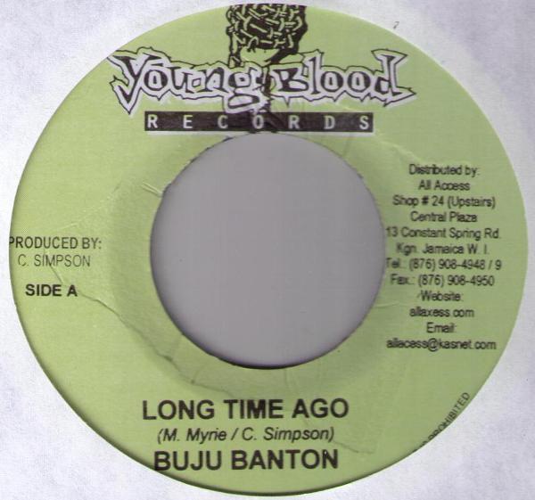 7-дюймовая пластинка BUJU BANTON THRILLER U ROSLYN Long Time Ago Mistake NONE Young Blood Rec 2008 Ямайка Регги Ска Даб Б/у