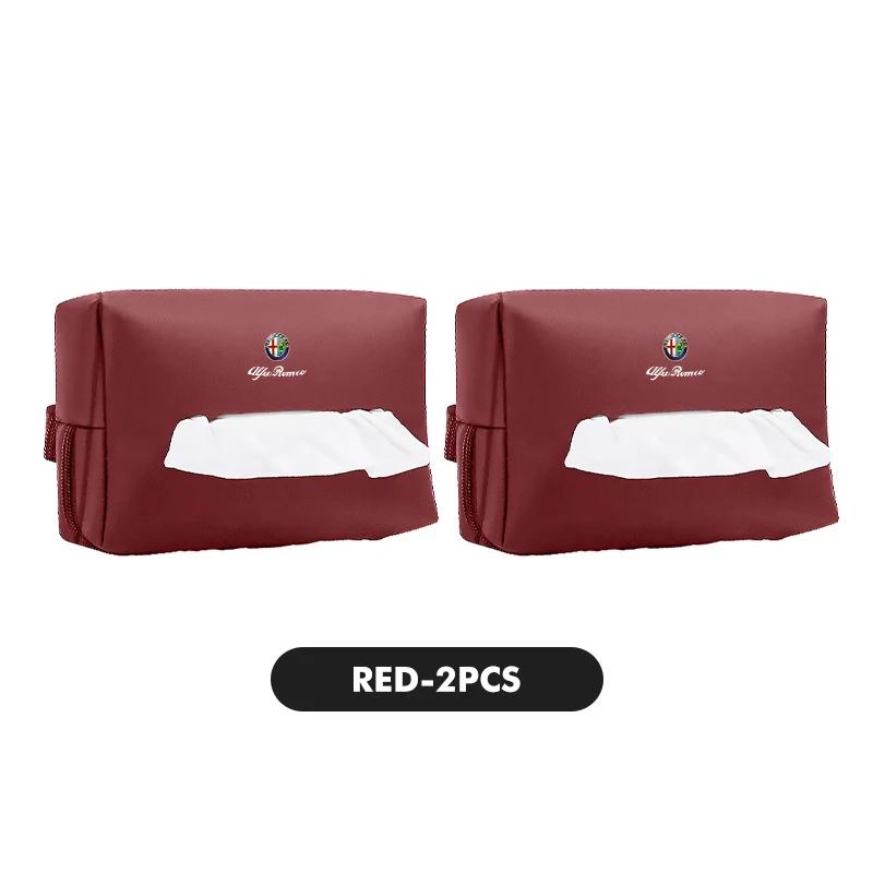 For Alfa Romeo 508 Car Sticker For Alfa Romeo 147 Car Logo Center Console Armrest Tissue Box Seat Back Hanging Paper Boxs For Alfa Romeo Gi qw2