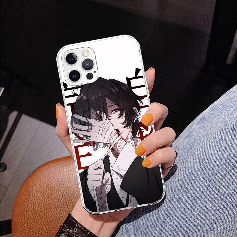 Bungo Stray Dogs Дазай Чехол для телефона для iPhone 17 Air 16 Pro Max 16E 15 + 14 Plus 11 12 13 Mini 7 8 SE Подарок Печатная крышка Fundas 16