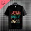 Unisexs Funny To Be An Uncle Again Slogan Tshirt Casual Fashion Streetwear 100 Cotton Short Sleeve Round Neck Tshirt