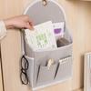 Wall Mounted Storage Bag Fabric Hanging Storage Bag for Dormitory Wall Door Bags Dual-Pocket Side Mesh Organizer Holder