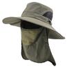 Outdoor sunscreen cap men's new summer sunshade face protection shawl removable big eaves neck protection mountaineering fisherman hat