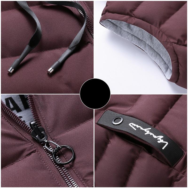 Мужской осенне-зимний теплый жилет, кардиган с капюшоном, теплый жилет на подкладке из хлопка, повседневный жилет без рукавов