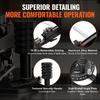 Precision Miter Gauge, Standard Slot 19 x 9.5 mm, Aluminum Alloy Table Saw Miter Gauge with 48-89 cm Grating 15 Angle Stops Adjustable Spring Loaded