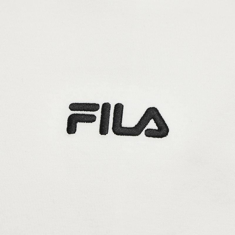 Fila Оригинальное Модное Простое Классическое Ретро Повседневное Универсальное Удобное Платье с Круглым Вырезом и Узкими Коротками Рукавами F51W629301FWT