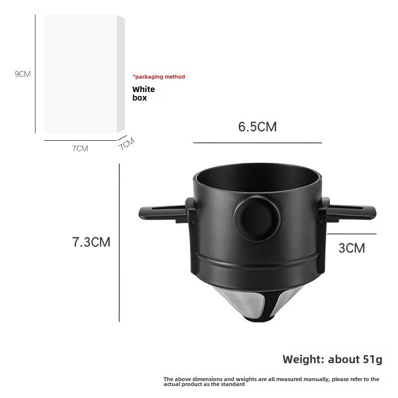 Stainless Steel Folding Coffee Filter Machine for Manual Brewing