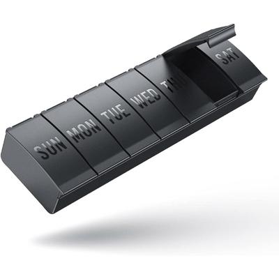 Большой органайзер для таблеток Еженедельный, ежедневный контейнер с витаминами Отделения большой емкости, контейнеры для таблеток на 7 дней для медицинских добавок Рыбий жир