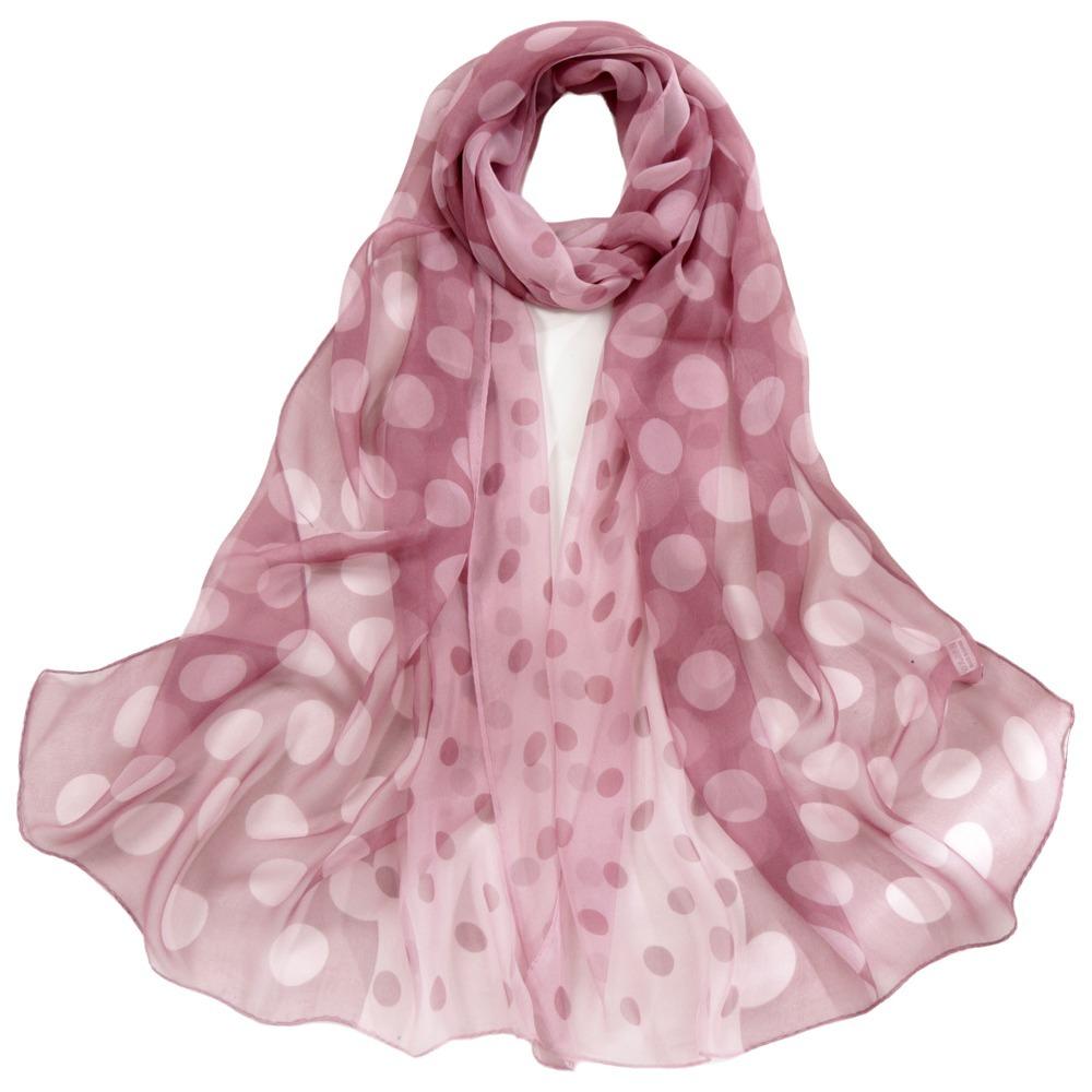 160CM Polka Dot Scarf Sunscreen Shawls Wraps Head Wraps New Women's Scarves Air Conditioner Shawl