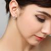 EK105 Flower 925 Sterling Silver Earrings for Women Simple and Stylish Versatile and Fresh Dangle Earrings
