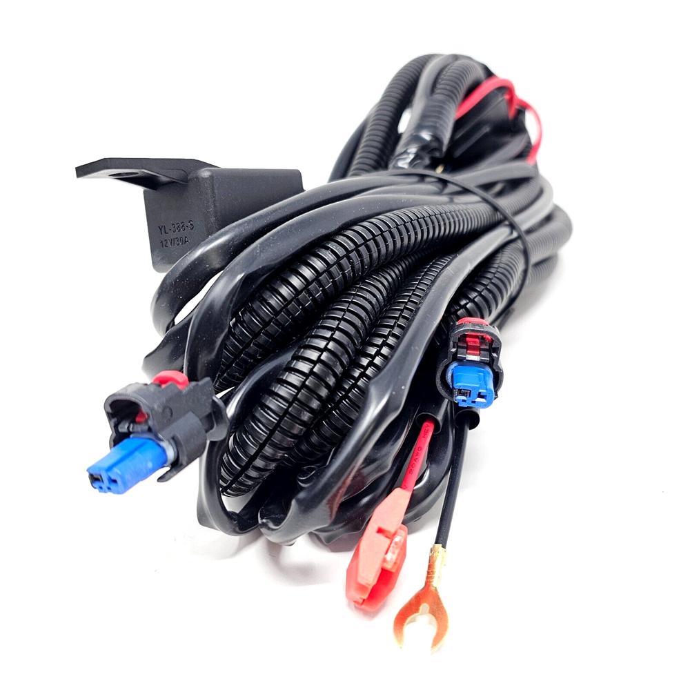 LED Fog Lights Set with Trim Bezels & Wire Harness For GMC Sierra 1500 2022-2024