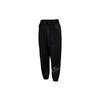 Adjustable Waistband Drawstring Woven Joggers Women Bottoms Black DJ8997-010