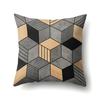 Nordic Style Ins Marble Polyester Pillowcase Car Decoration Home Printed Waist Cushion Pillowcase
