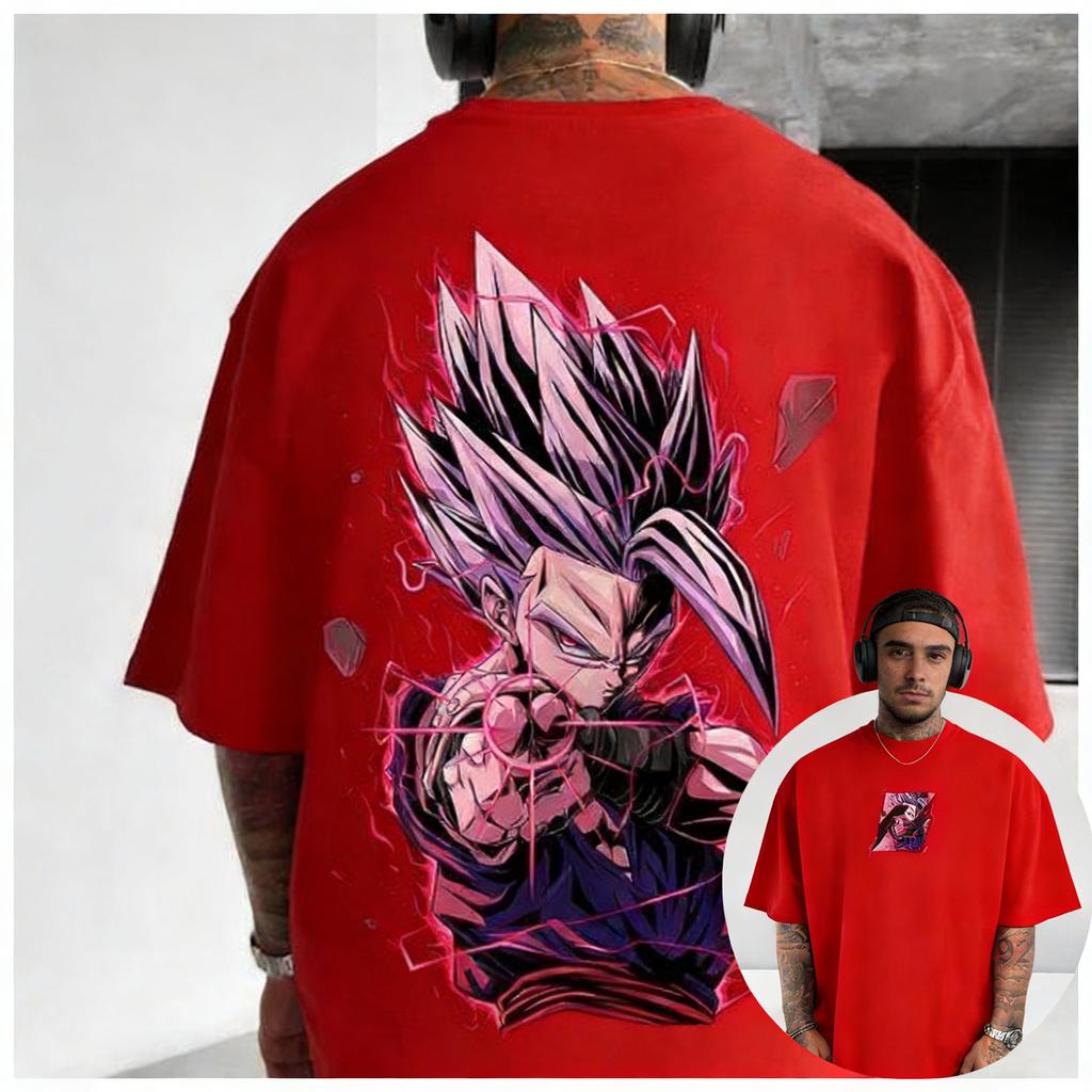 Новая Dragon Ball Super Большая Драконий Шар Магический Человек Напечатанный Символ Классическая Прямая Печать Напечатанная Футболка для Мужчин