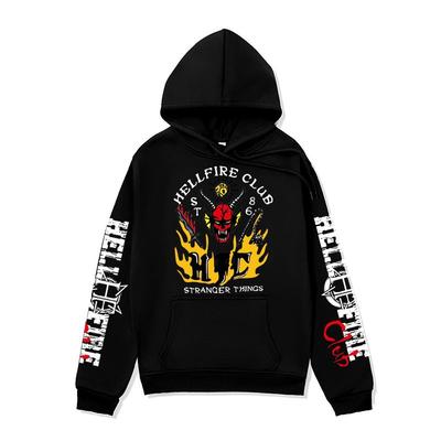 Толстовки Клуба Адского Пламени для мужчин и женщин, повседневные толстовки в стиле харадзюку, унисекс пуловер с длинным рукавом, графическая толстовка, уличная одежда