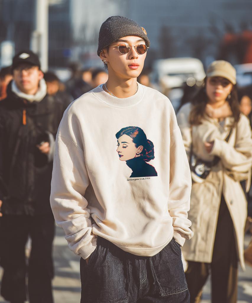 OHP Ohp X Dk.Joon Толстовка с флисовой подкладкой Audrey Hepburn