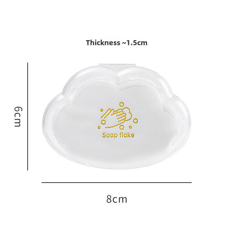 Водонепроницаемый дорожный футляр для мыла Cute Cloud Face Wash - портативный, с дренажным уплотнением, небольшого размера