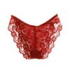 Vintage Lace Panties Soild Color Breathable Underwear Women French Sexy Lace Bow Lingerie Female Mid-waist Thin Mesh Briefs XXL