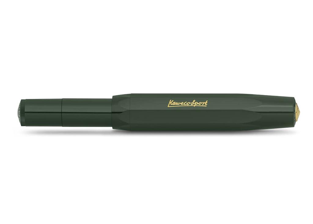 Kaweco EF Extra Fine Fountain Classic Sport Officially Imported Pen, Green, 10000487,