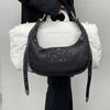 Горячие девушки черные сумки через плечо женские High Street вышитая кожа мягкая сумка кошелек женский винтажный подмышечная сумка
