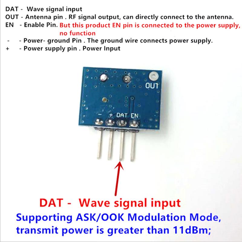 Rf модуль 433 МГц супергетеродинный приемник и комплект передатчика для Arduino