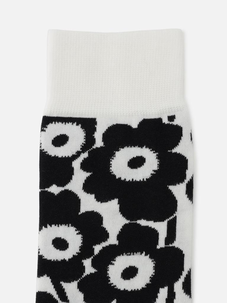 Marimekko Kirmailla Unikko Socks, Women's, Size 34, Gray and White, 52_1_52229191498