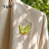 Durable Metal Badge Chinese Style Paper Kite Brooch, Enamel Butterfly Goldfish Swallow Brooch Badge, Decorative Pin for Clothing Scarves and Bags