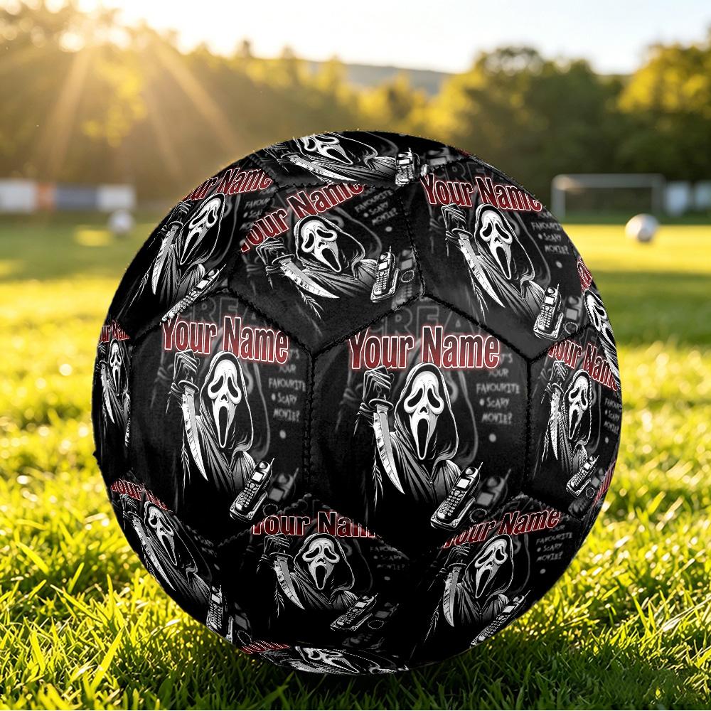 Size 5 FootballScream Ghostface Durable PU Soccer Ball for Sports Training Outdoor Competition