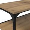 Artisan Oak TV Stand 160 x 30 x 50 cm Composite Wood and Iron