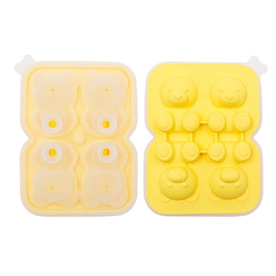 Ice Cube Tray Bear Shape Silicone Ice Cube Maker Cute DIY Candy Chocolate Mold for Whiskey Bourbon Funny Bear Gifts for Men Women