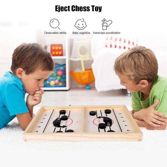 Jeu de société - VGEBY - Hockey sur Table - Bois - Interactif - 2 joueurs ou plus