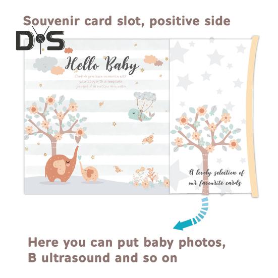 Книга записей о росте ребенка Наклейки для скрапбукинга Сказочный альбом с вехами развития ребенка Сделай сам Дружественный скрапбукинг для развития ребенка