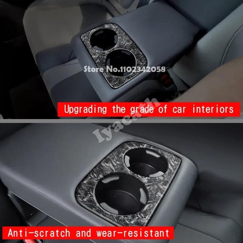 Для Subaru Forester 2024 2025 2026 ABS карбон Панель-наклейка на крышку подстаканника заднего ряда центральной консоли салона