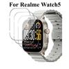 Пленки для Realme Watch 5 Защитное покрытие на весь экран Защитные от царапин Закаленное стекло Пленки 3 шт. Защита