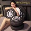 Многофункциональная декоративная подушка в форме автомобильной шины, набивка из полипропиленового хлопка, мягкая подушка для дивана, круглая шина, для детей