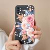 Чехол для Samsung A11 Цветок Мягкий Жидкий Силикон Прочный Защита Линзы Задние Крышки Телефона Для Galaxy A 11 Funda Coque Для Женщины