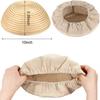 6Pcs Dough Bread Fermentable Wicker Proofing Basket Cloth Cotton Liner Cover