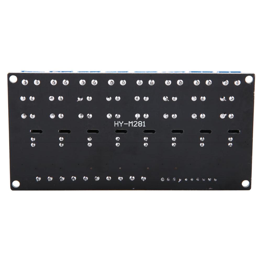 Модуль твердотельного реле 5 В 8-канальный с предохранителем высокого уровня триггера 2 А