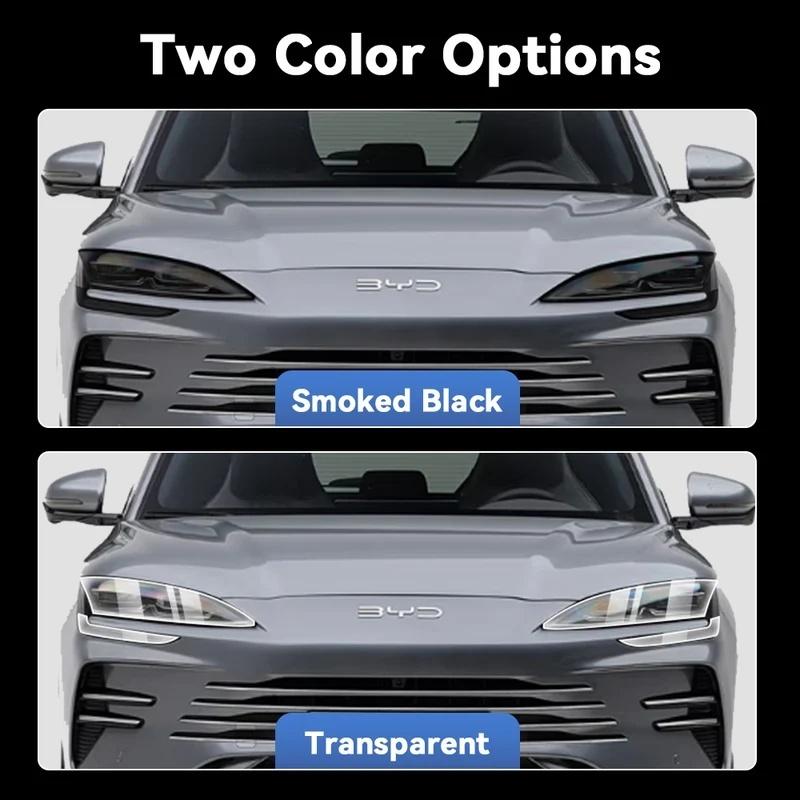 For BYD SEAL U DM-i 2025 2026 Car Headlight Protective Film TPU Pre Cut Anti-Scratch Headlight Vinyl Film Accessories