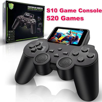 Ретро портативная игровая консоль S10, встроенные 520 игр, 2,4-дюймовый экран, AV-выход