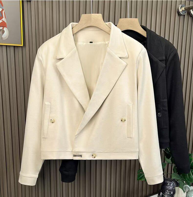 Authentic MANGO Women's Black Short Lapel Trench Coat - Spain Europe