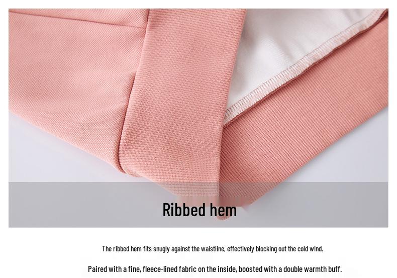 Women's Fleece-Lined Casual Hooded Sweatshirt Jacket - Korean Style, Slimming, Loose Fit, Zipper, Autumn/Winter 2025