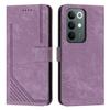 For Realme 15x (India) 5G/Realme C85 4G Stand Case Imprinted Lines Leather Phone Cover