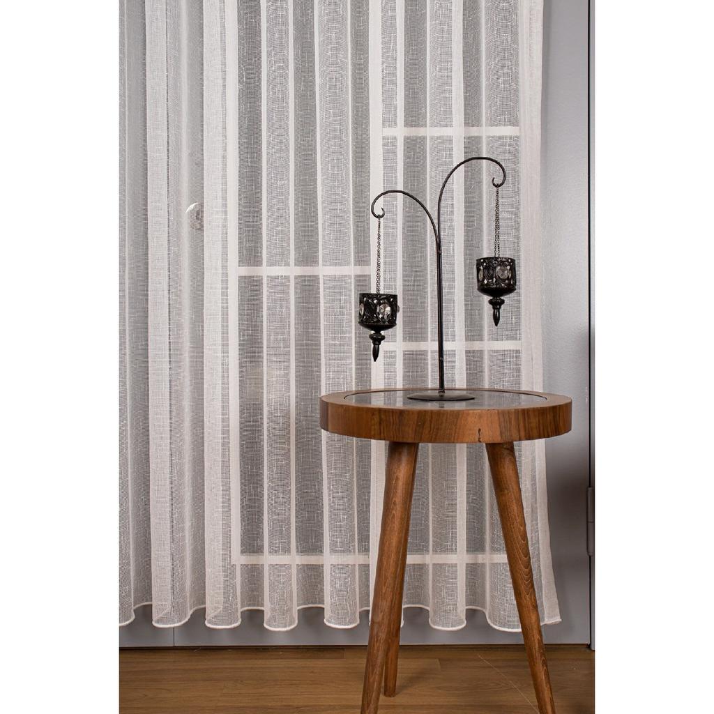 Льняная Тюлевая Занавеска Perdemoda Ultra Weight 1/3 Частая Плиссированная