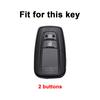 2 кнопки TPU кожаный чехол для автомобильного ключа чехол для Toyota Prius Camry Corolla CHR C-HR RAV4 Land Cruiser Prado Shell Fob аксессуары