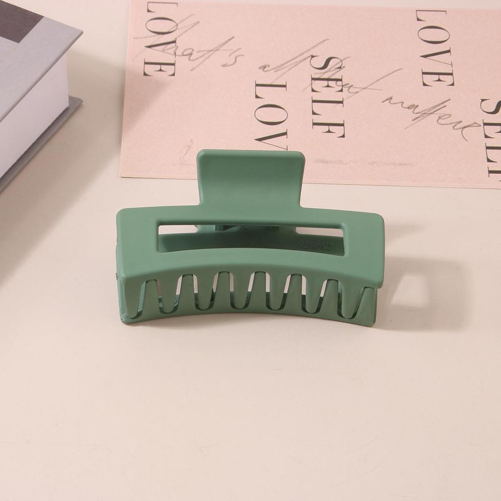 8.5CM x 10.5CM Rectangular Matte PS Hair Clip - Simple Shark Hair Accessory