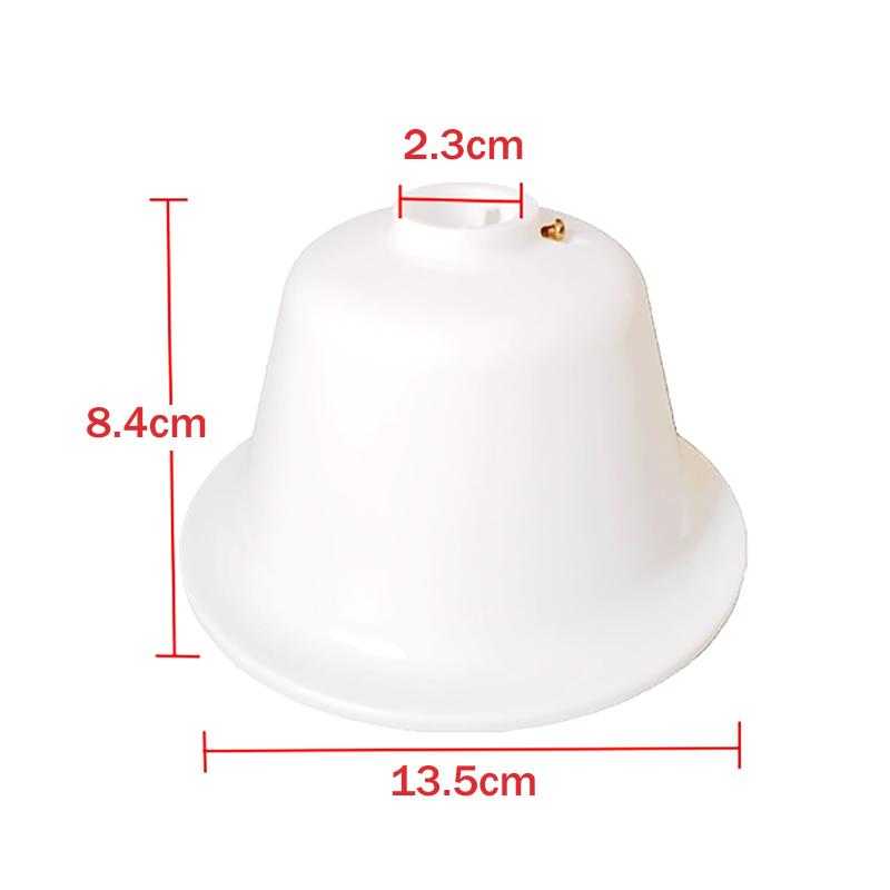 2 шт. Аксессуары для потолочного вентилятора Абажур Резиновая крышка Замены Отверстие 23 мм Белый цвет Легкая установка Широкая совместимость