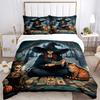 3pcs Anime Witch Tarot Card Reader Bedding Set - Includes One Quilt Cover and Two Pillowcases (No Core) - Perfect for Bedroom and Guest Room Decoratio