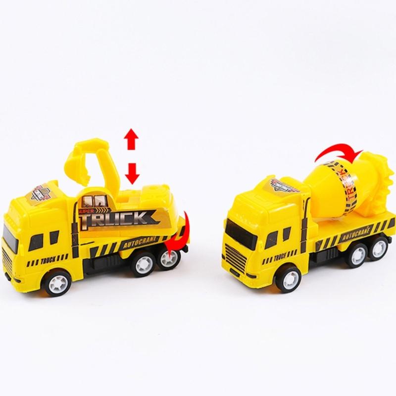 Excavator Shape Friction Cute Realistic Truck for Car Exciting Realistic Theme for Toddlers Baby Toy Kids