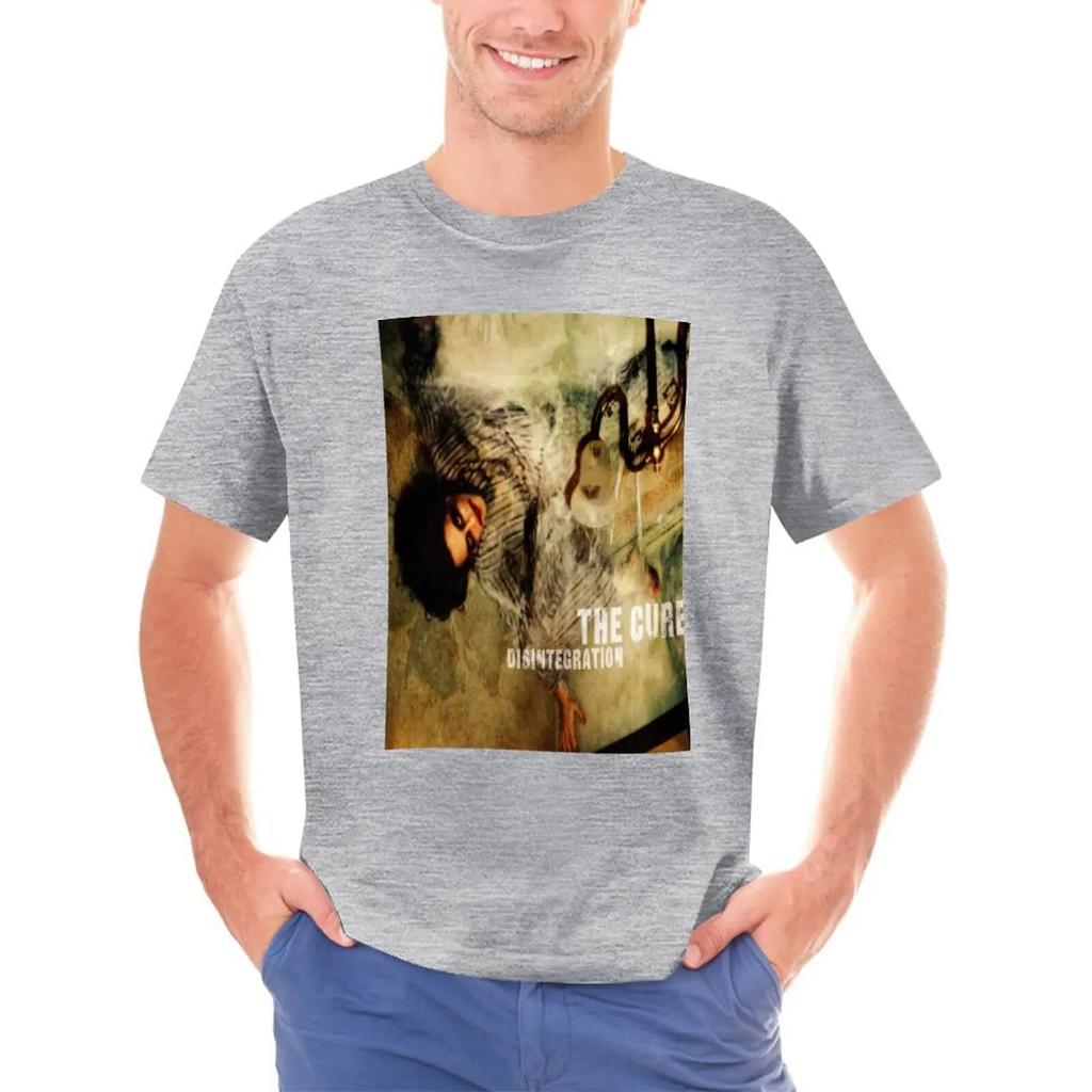 Men's T Shirt The Cure Disintegration Top Unisex Fashion Cotton T-shirt Kids Hip Hop Tees Tops Boy Oversized Tshirt Black Women Tee