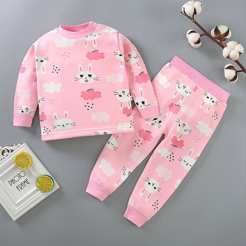 Комплект детского термобелья: Мягкие, утепленные пижамы для мальчиков и девочек